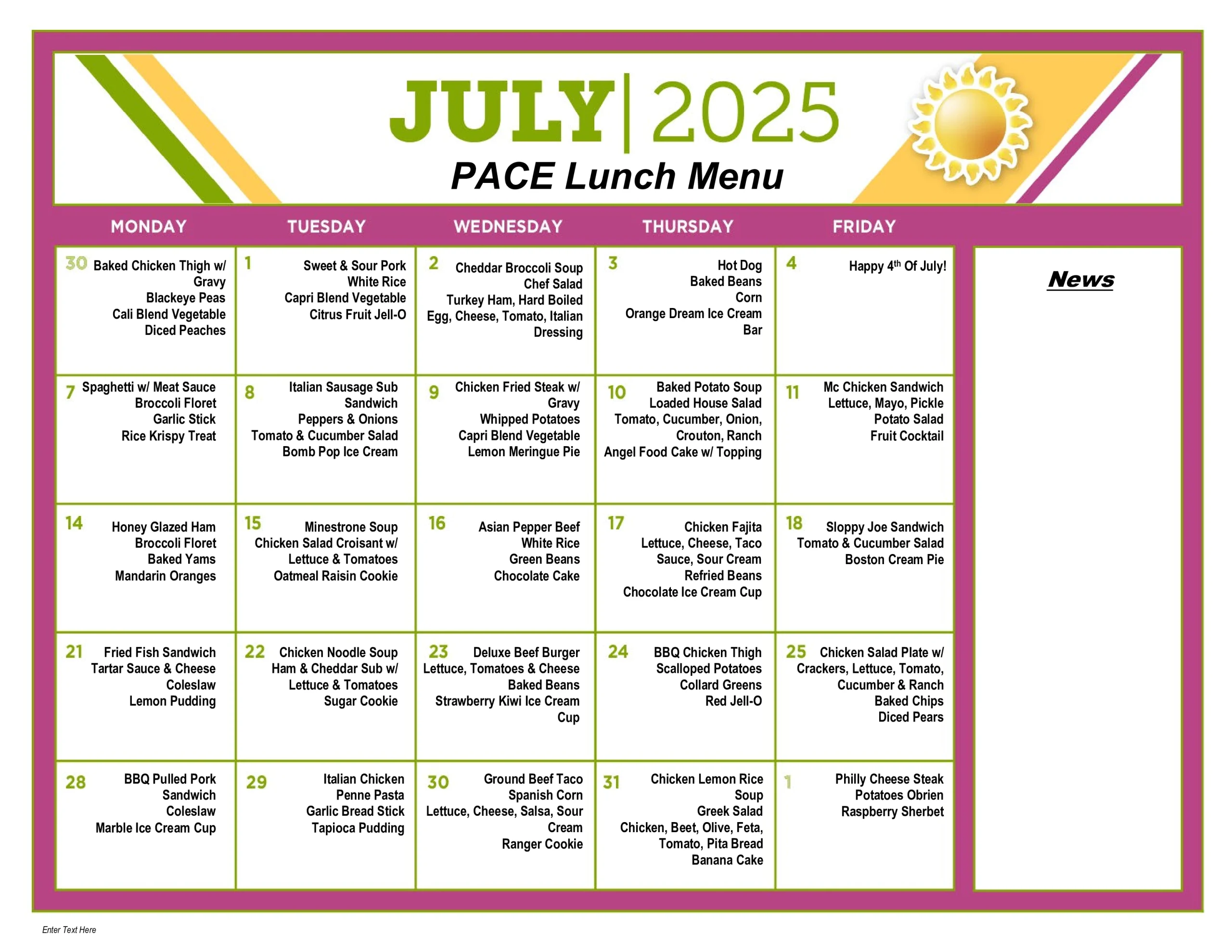 July Lunch 2025