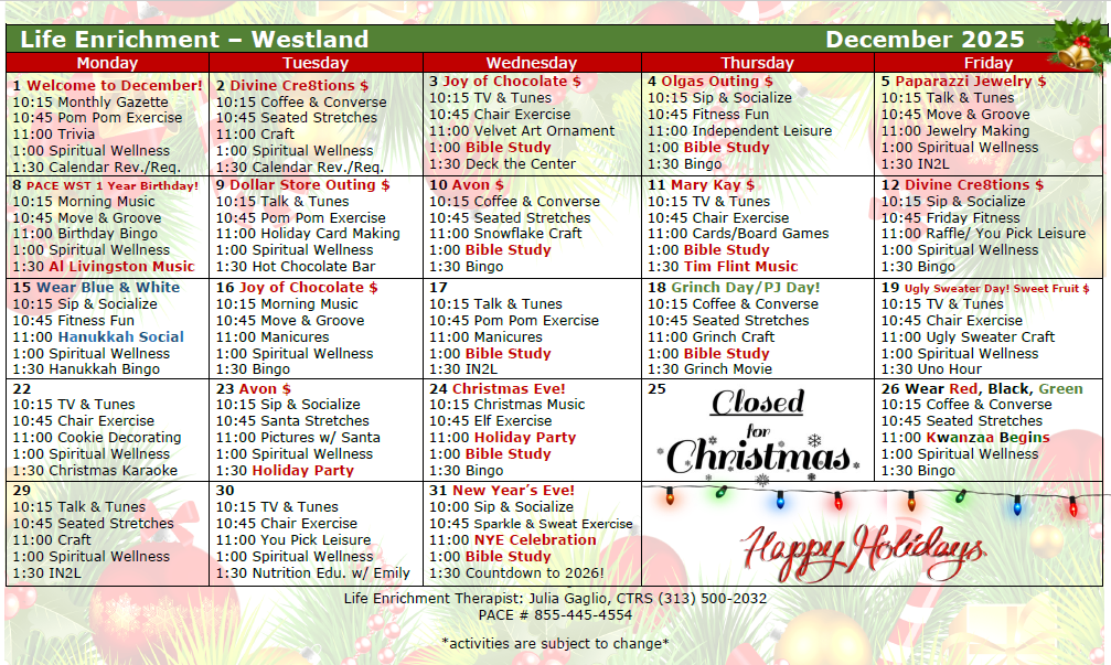 Westland_Center_December_Calendar