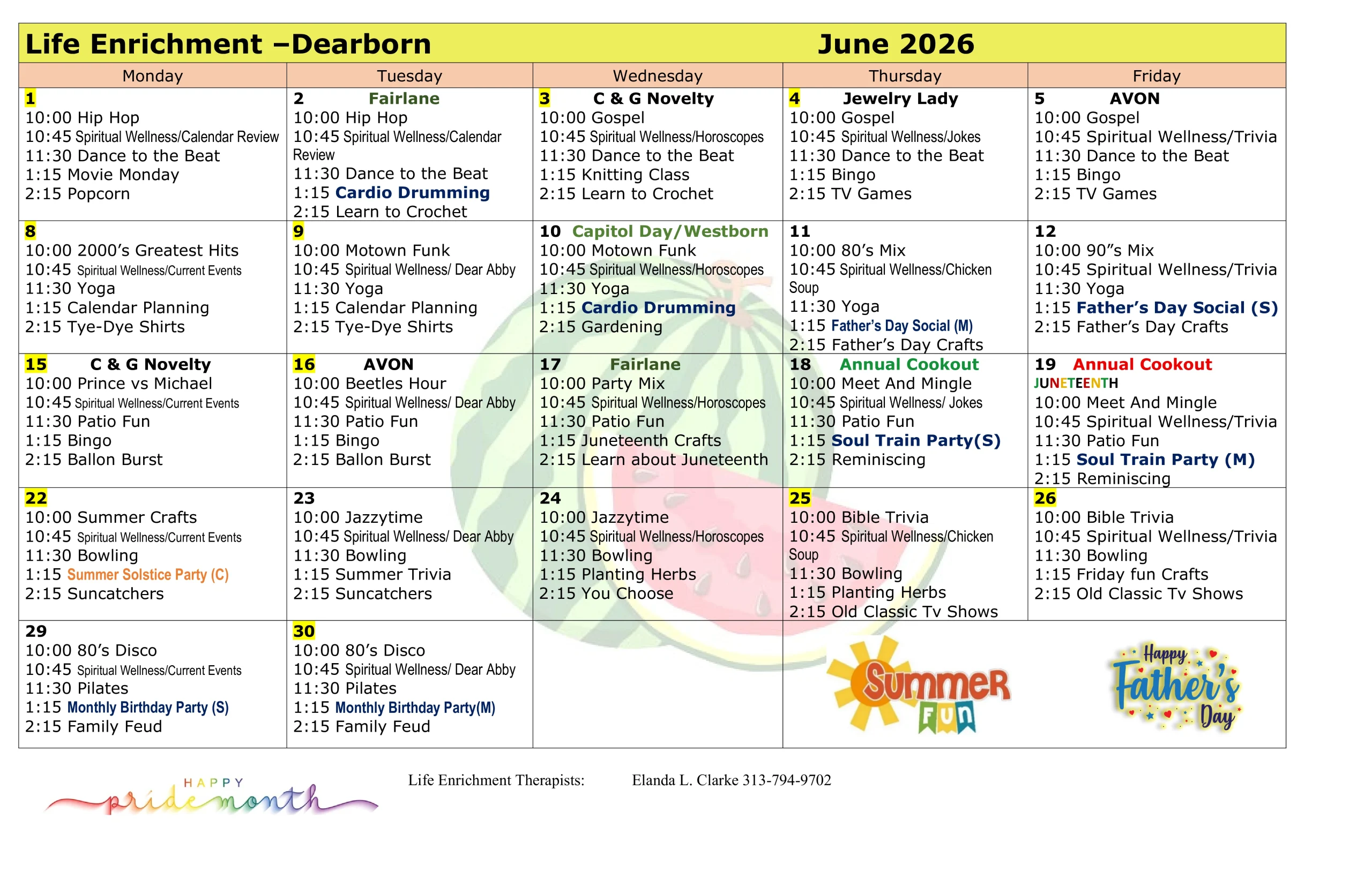 June-2026-activities-calendar-dearborn Activities calendar for PACE Southeast Michigan - Dearborn Center